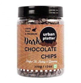 Urban Platter Dark Chocolate Chips   Plastic Jar  350 grams